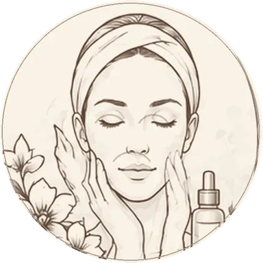 Anti-Aging Facial Massage illustration