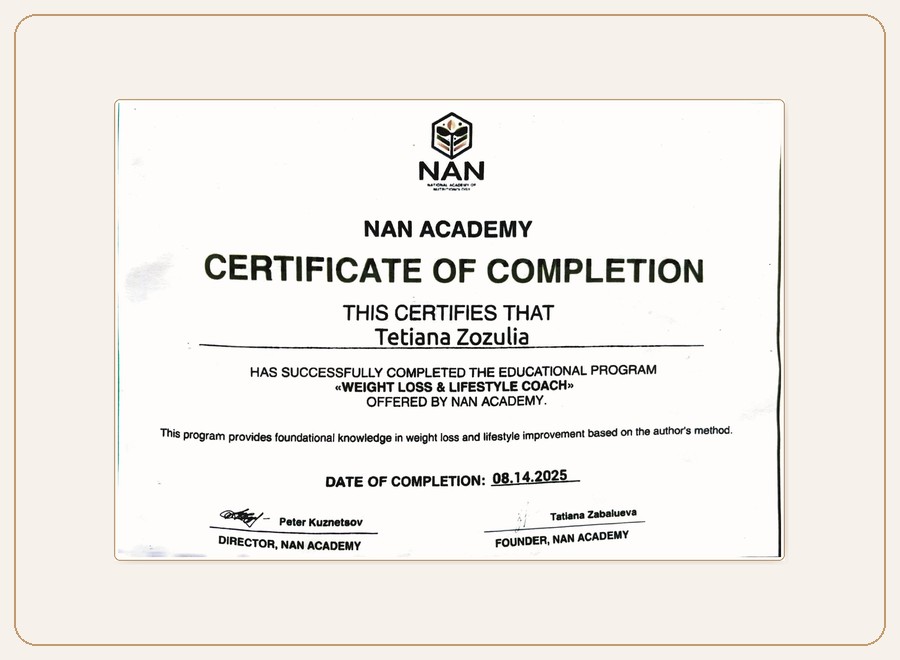 Weight Loss & Lifestyle Coach Certificate preview