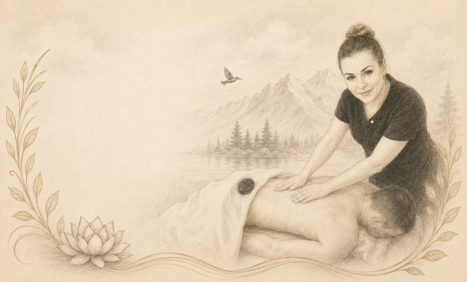 Massage treatment room for a Sherwood Park wellness appointment