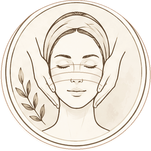 Relaxing Facial Massage illustration