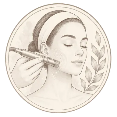 Microdermabrasion illustration