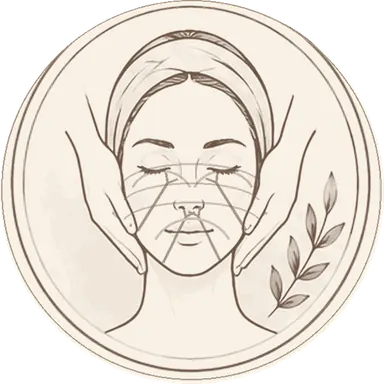 Sculpting Facial Massage illustration